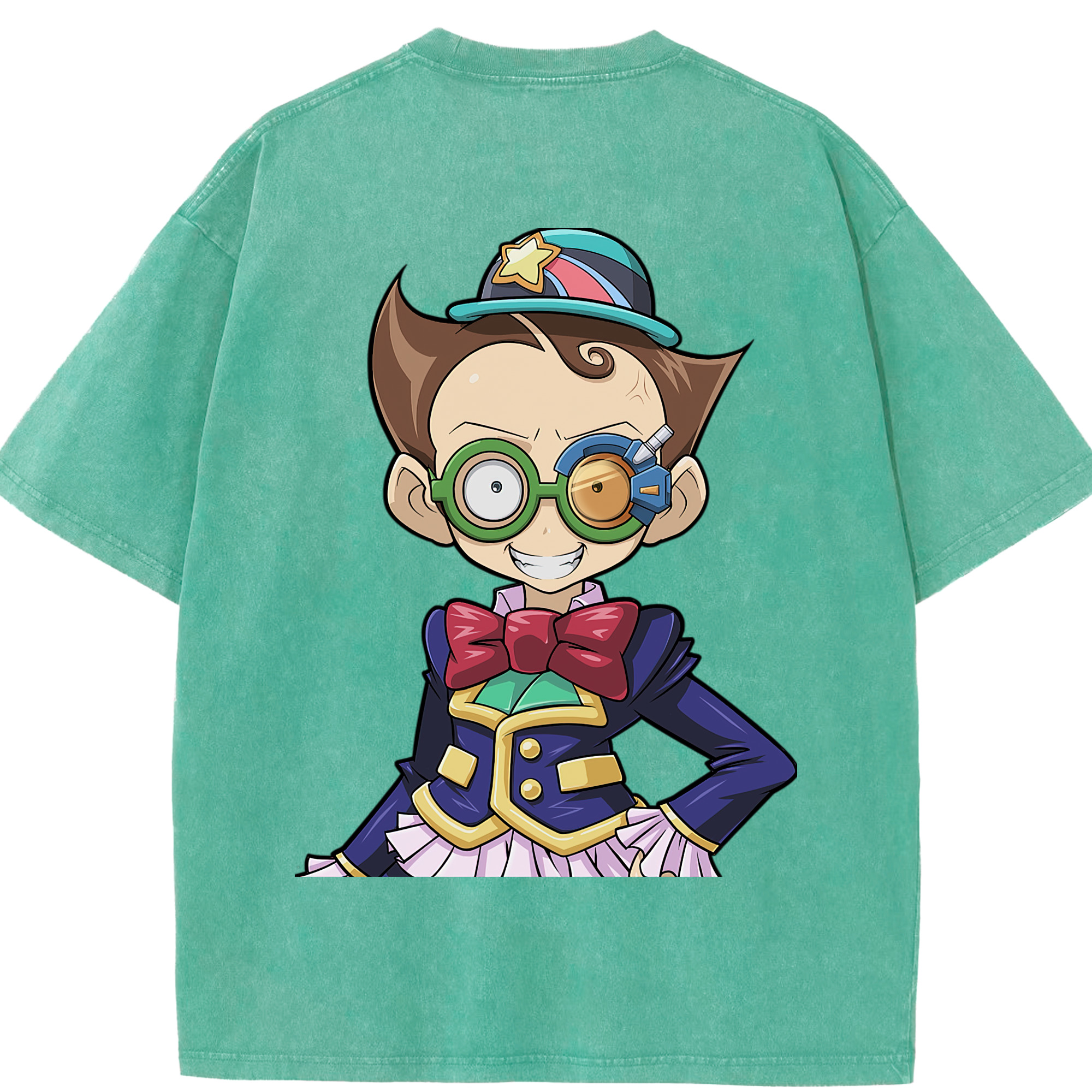 （画像用） 遊☆戯☆王 Yu-Gi-Oh! 綿100% ヴィンテージ風 半袖Tシャツ（背面プリント）